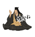 上杉 謙信 戦国 時代 古典 武士 刀 (小)（個別スタンプ：16）