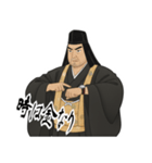 上杉 謙信 戦国 時代 古典 武士 刀 (小)（個別スタンプ：17）