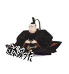 徳川 家康 戦国 時代 古典 武士 刀 (小)（個別スタンプ：22）