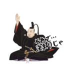 徳川 家康 戦国 時代 古典 武士 刀 (小)（個別スタンプ：23）