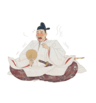 豊臣 秀吉 戦国 時代 古典 武士 刀（個別スタンプ：14）