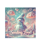 雪だるまの幻想ヨガタイム（個別スタンプ：3）