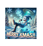 雪だるまの幻想ヨガタイム（個別スタンプ：7）