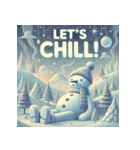 雪だるまの幻想ヨガタイム（個別スタンプ：9）