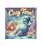 雪だるまの幻想ヨガタイム（個別スタンプ：10）