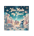 雪だるまの幻想ヨガタイム（個別スタンプ：12）