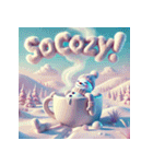 雪だるまの幻想ヨガタイム（個別スタンプ：13）