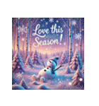 雪だるまの幻想ヨガタイム（個別スタンプ：14）