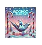 雪だるまの幻想ヨガタイム（個別スタンプ：18）