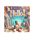 雪だるまの幻想ヨガタイム（個別スタンプ：20）