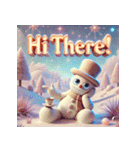 雪だるまの幻想ヨガタイム（個別スタンプ：21）