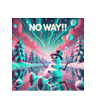 雪だるまの幻想ヨガタイム（個別スタンプ：25）