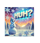 雪だるまの幻想ヨガタイム（個別スタンプ：29）