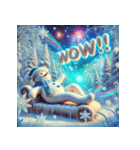 雪だるまの幻想ヨガタイム（個別スタンプ：30）