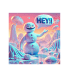 雪だるまの幻想ヨガタイム（個別スタンプ：31）