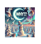 雪だるまの幻想ヨガタイム（個別スタンプ：32）