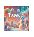 雪だるまの幻想ヨガタイム（個別スタンプ：35）