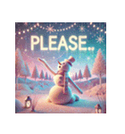 雪だるまの幻想ヨガタイム（個別スタンプ：37）