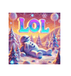 雪だるまの幻想ヨガタイム（個別スタンプ：38）