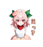 私は桃。食べ頃ですよ（個別スタンプ：22）