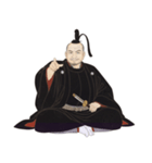 徳川 家康 戦国 時代 古典 武士 刀（個別スタンプ：9）