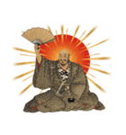 武田 信玄 戦国 時代 古典 武士 刀（個別スタンプ：20）