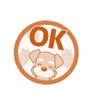 ずっと使える優しいシュナウザー 冬＆年賀状（個別スタンプ：11）