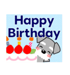 ずっと使える優しいシュナウザー 冬＆年賀状（個別スタンプ：38）