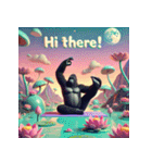 脱力系ヨガゴリラ（個別スタンプ：3）