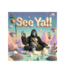 脱力系ヨガゴリラ（個別スタンプ：5）