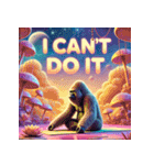 脱力系ヨガゴリラ（個別スタンプ：8）