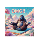 脱力系ヨガゴリラ（個別スタンプ：10）