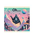 脱力系ヨガゴリラ（個別スタンプ：18）