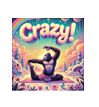 脱力系ヨガゴリラ（個別スタンプ：21）