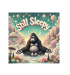 脱力系ヨガゴリラ（個別スタンプ：22）