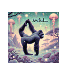 脱力系ヨガゴリラ（個別スタンプ：24）