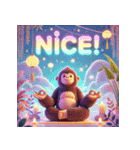 脱力系ヨガゴリラ（個別スタンプ：25）