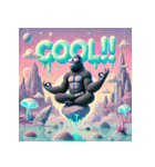 脱力系ヨガゴリラ（個別スタンプ：26）