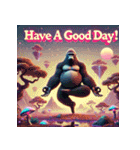 脱力系ヨガゴリラ（個別スタンプ：27）