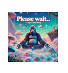 脱力系ヨガゴリラ（個別スタンプ：40）