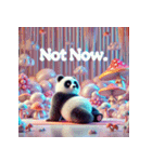 まったりパンダのヨガ日和（個別スタンプ：3）