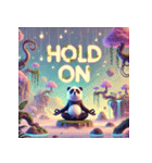 まったりパンダのヨガ日和（個別スタンプ：4）