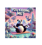 まったりパンダのヨガ日和（個別スタンプ：6）