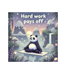 まったりパンダのヨガ日和（個別スタンプ：8）