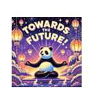 まったりパンダのヨガ日和（個別スタンプ：9）