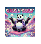 まったりパンダのヨガ日和（個別スタンプ：10）