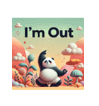 まったりパンダのヨガ日和（個別スタンプ：11）