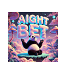 まったりパンダのヨガ日和（個別スタンプ：15）