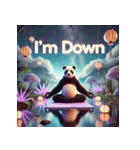 まったりパンダのヨガ日和（個別スタンプ：17）