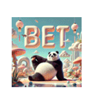 まったりパンダのヨガ日和（個別スタンプ：22）